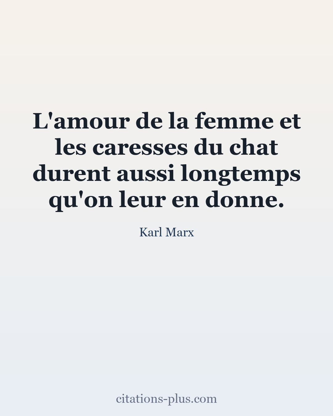 Carte Premium clair — Karl Marx