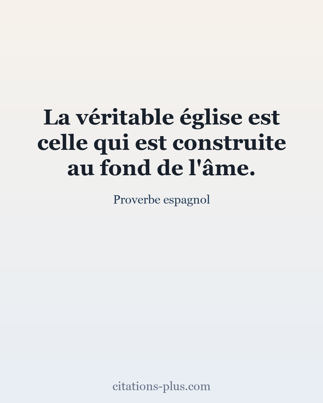 Carte Premium clair — Proverbe espagnol