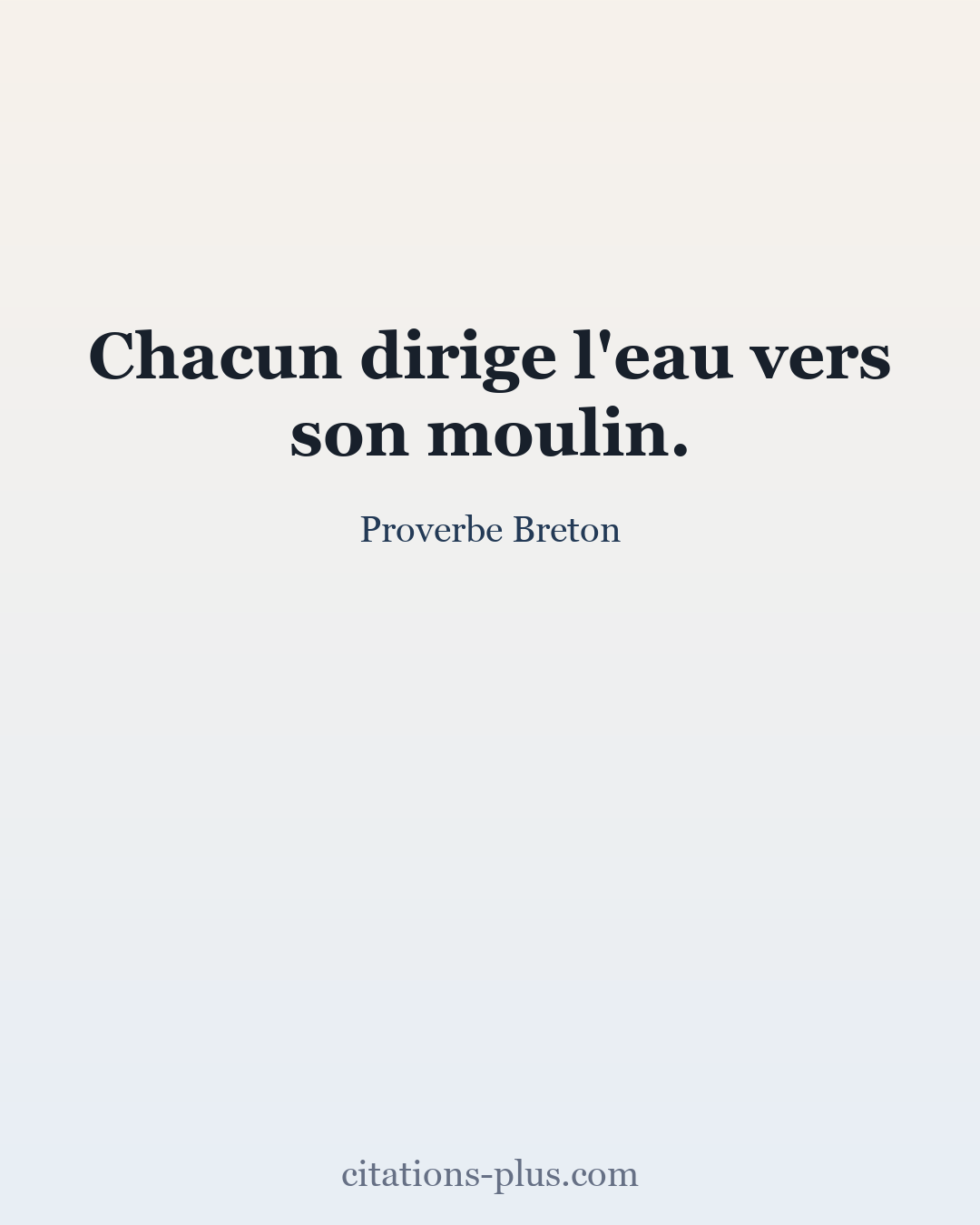 Carte Premium clair — Proverbe Breton