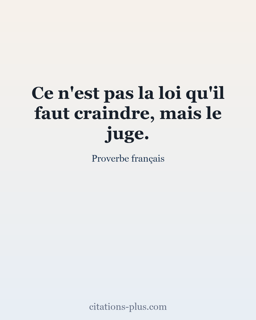 Carte Premium clair — Proverbe français
