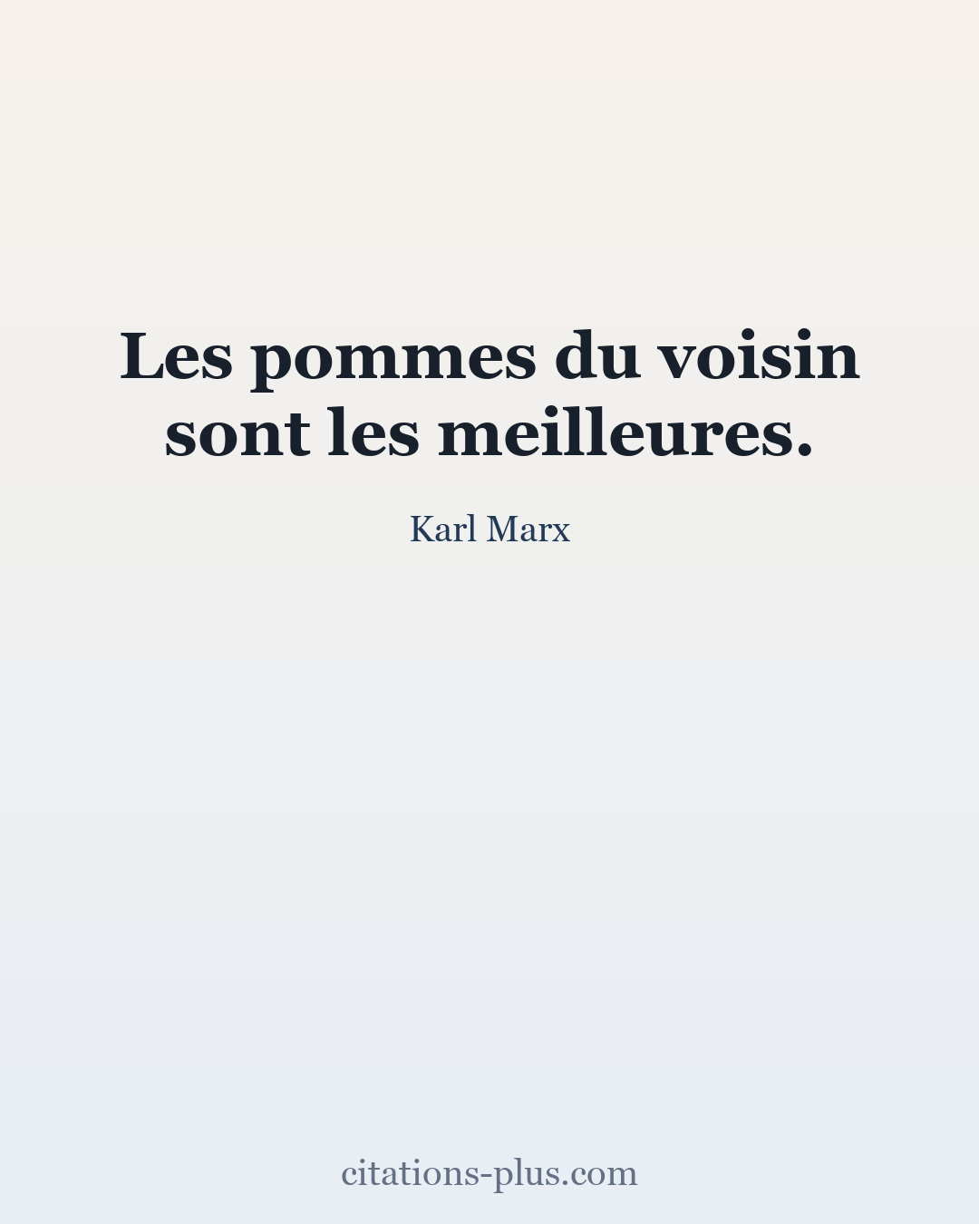 Carte Premium clair — Karl Marx