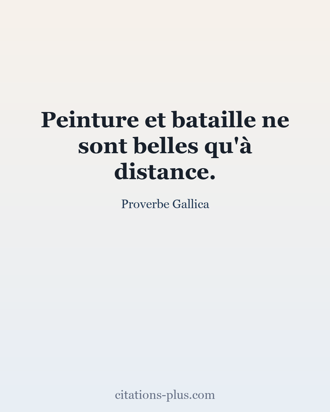Carte Premium clair — Proverbe Gallica