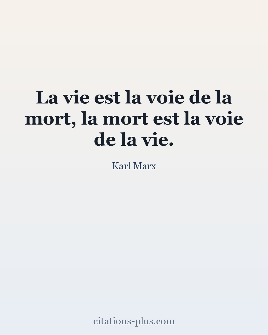 Carte Premium clair — Karl Marx