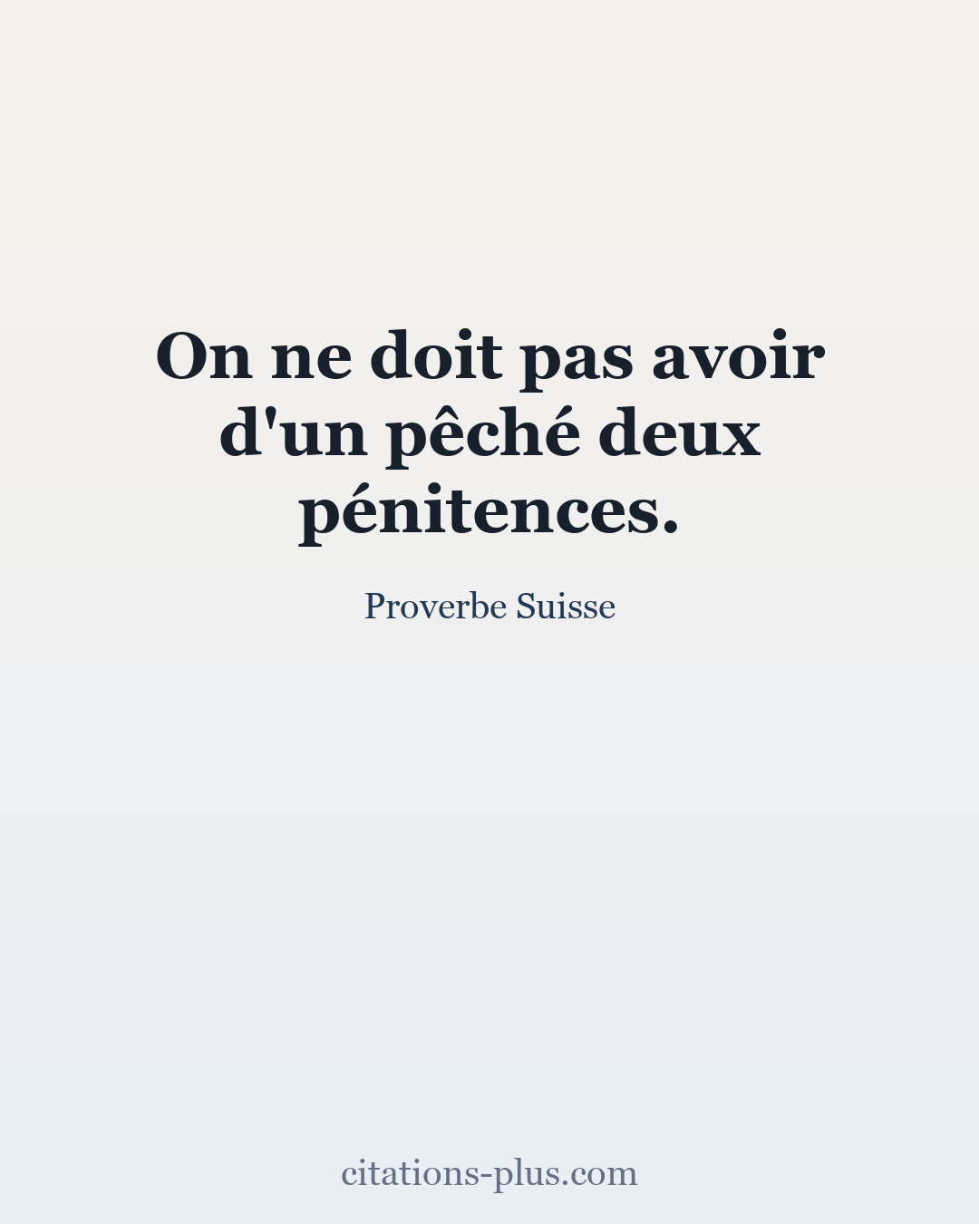 Carte Premium clair — Proverbe Suisse
