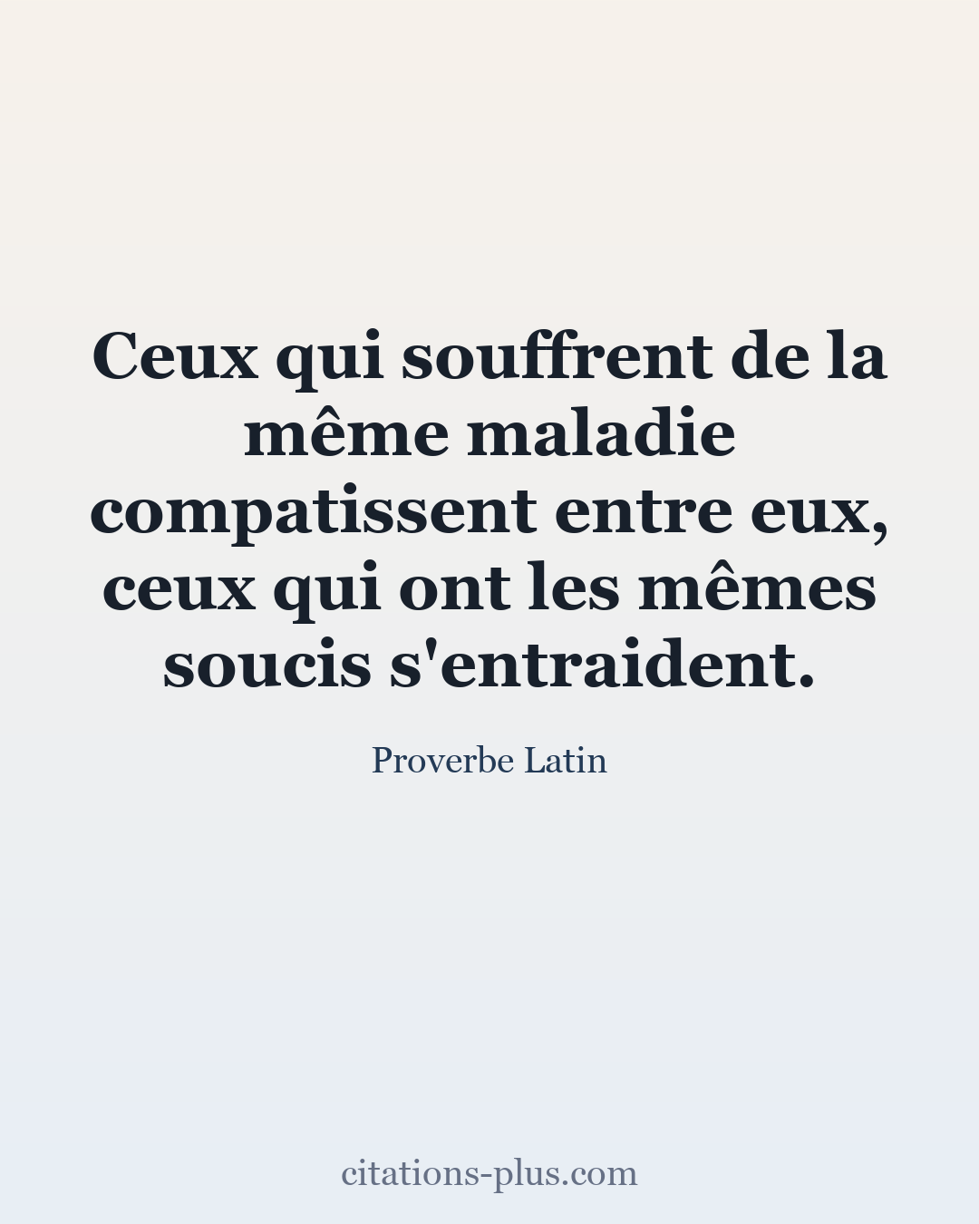Carte Premium clair — Proverbe Latin