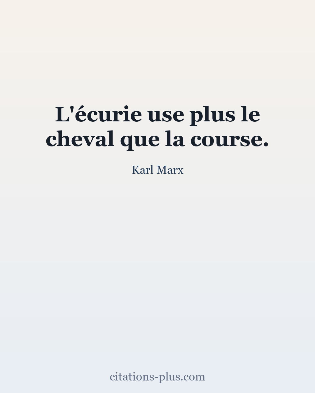 Carte Premium clair — Karl Marx