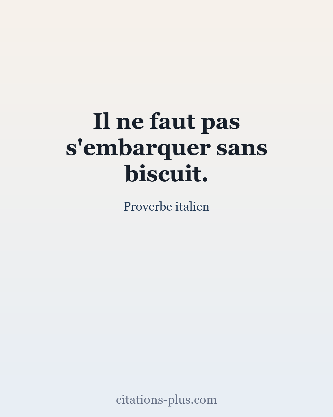 Carte Premium clair — Proverbe italien