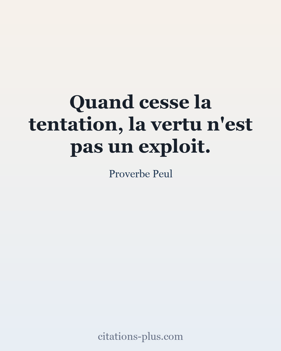 Carte Premium clair — Proverbe Peul