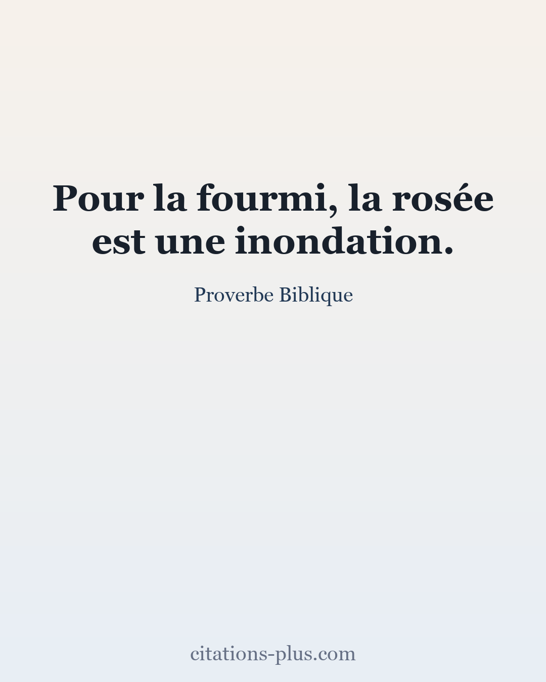 Carte Premium clair — Proverbe Biblique