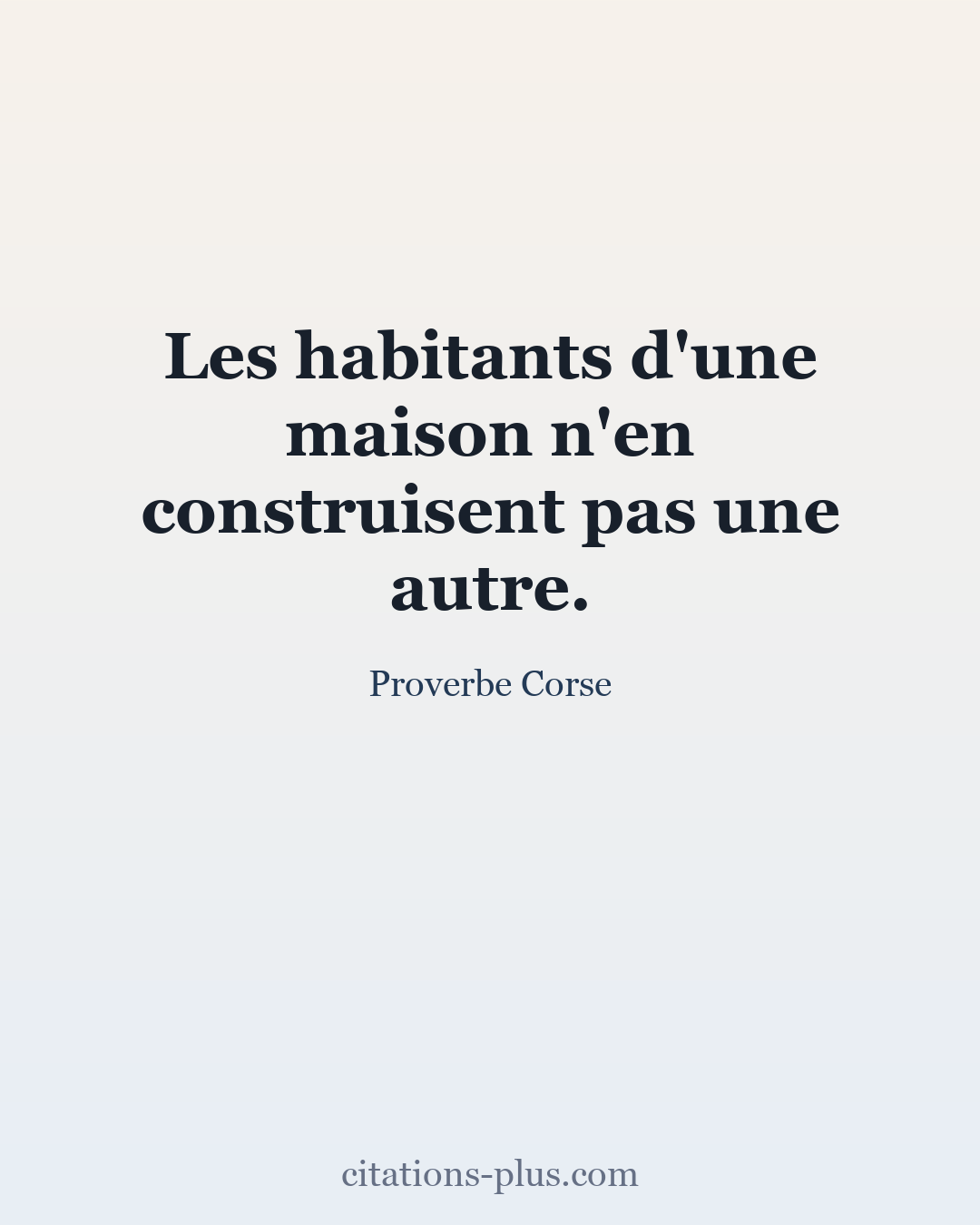 Carte Premium clair — Proverbe Corse