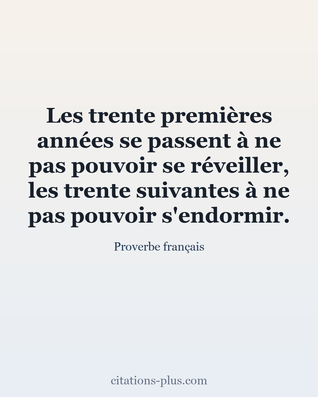 Carte Premium clair — Proverbe français