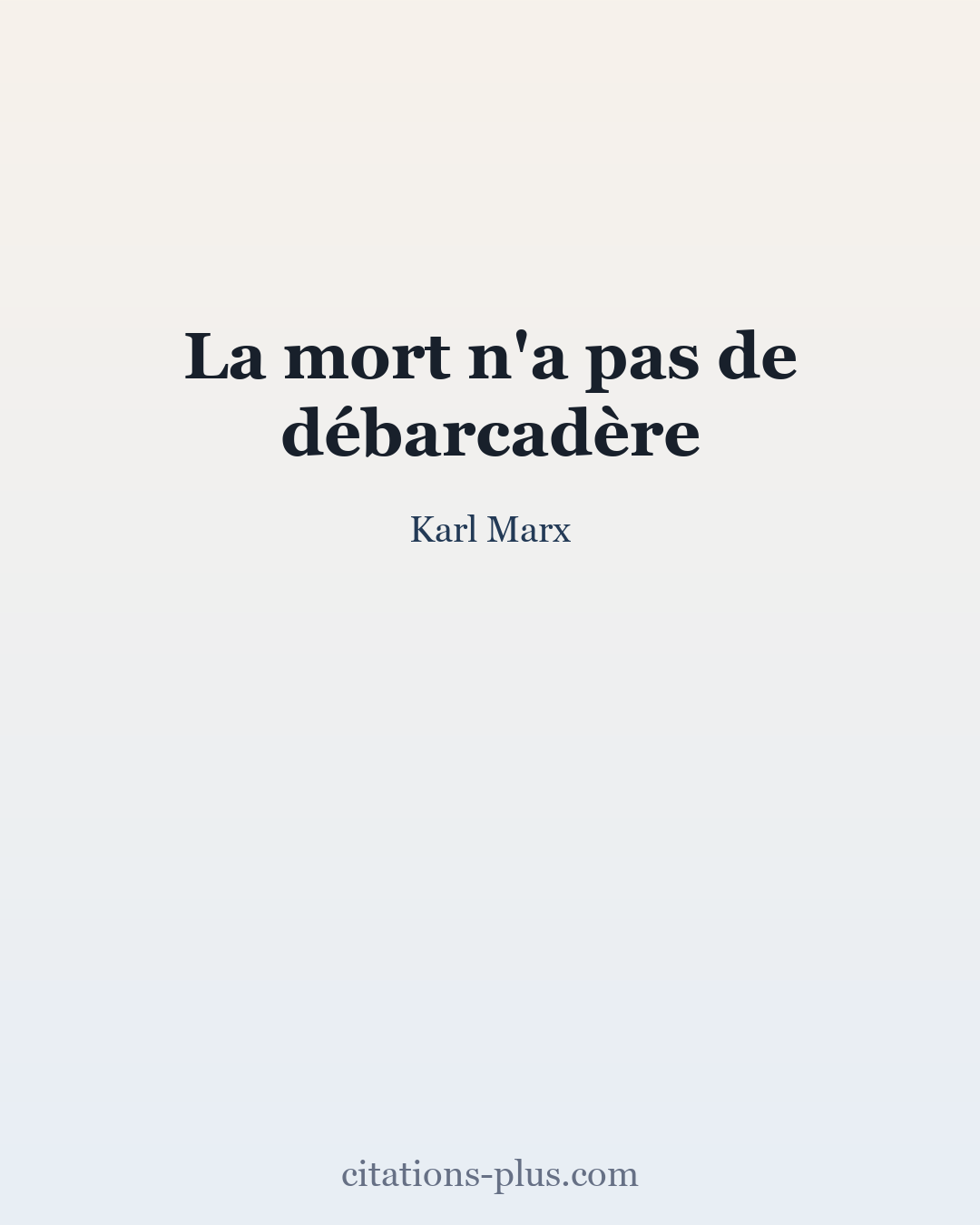 Carte Premium clair — Karl Marx