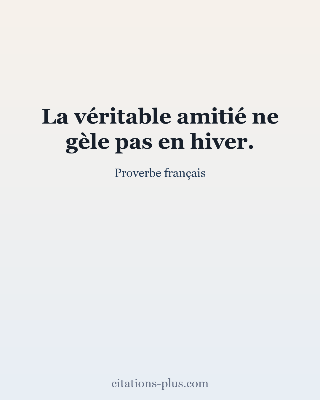 Carte Premium clair — Proverbe français