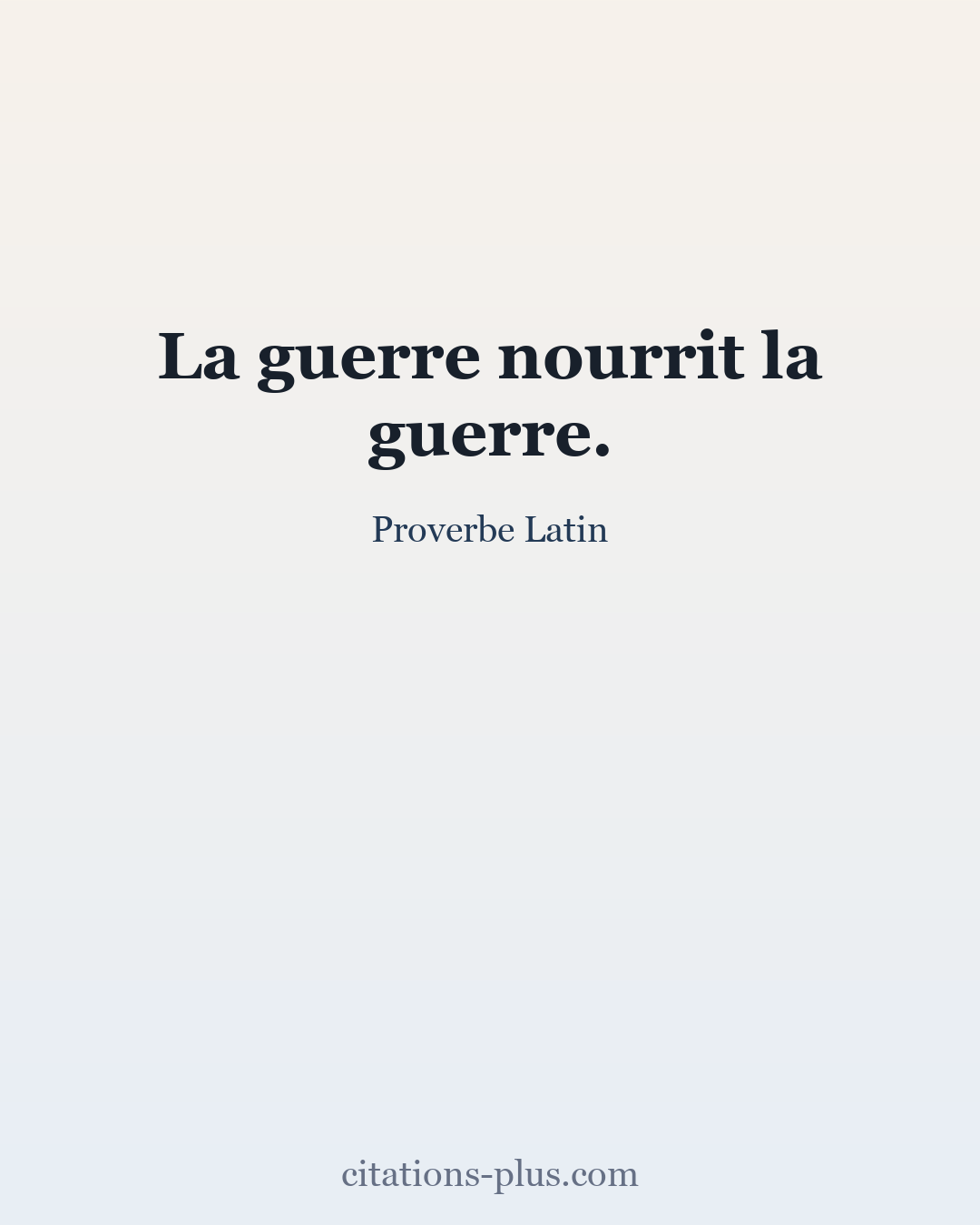 Carte Premium clair — Proverbe Latin
