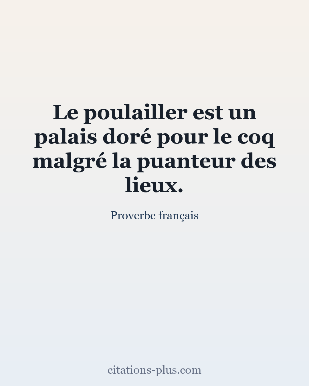 Carte Premium clair — Proverbe français