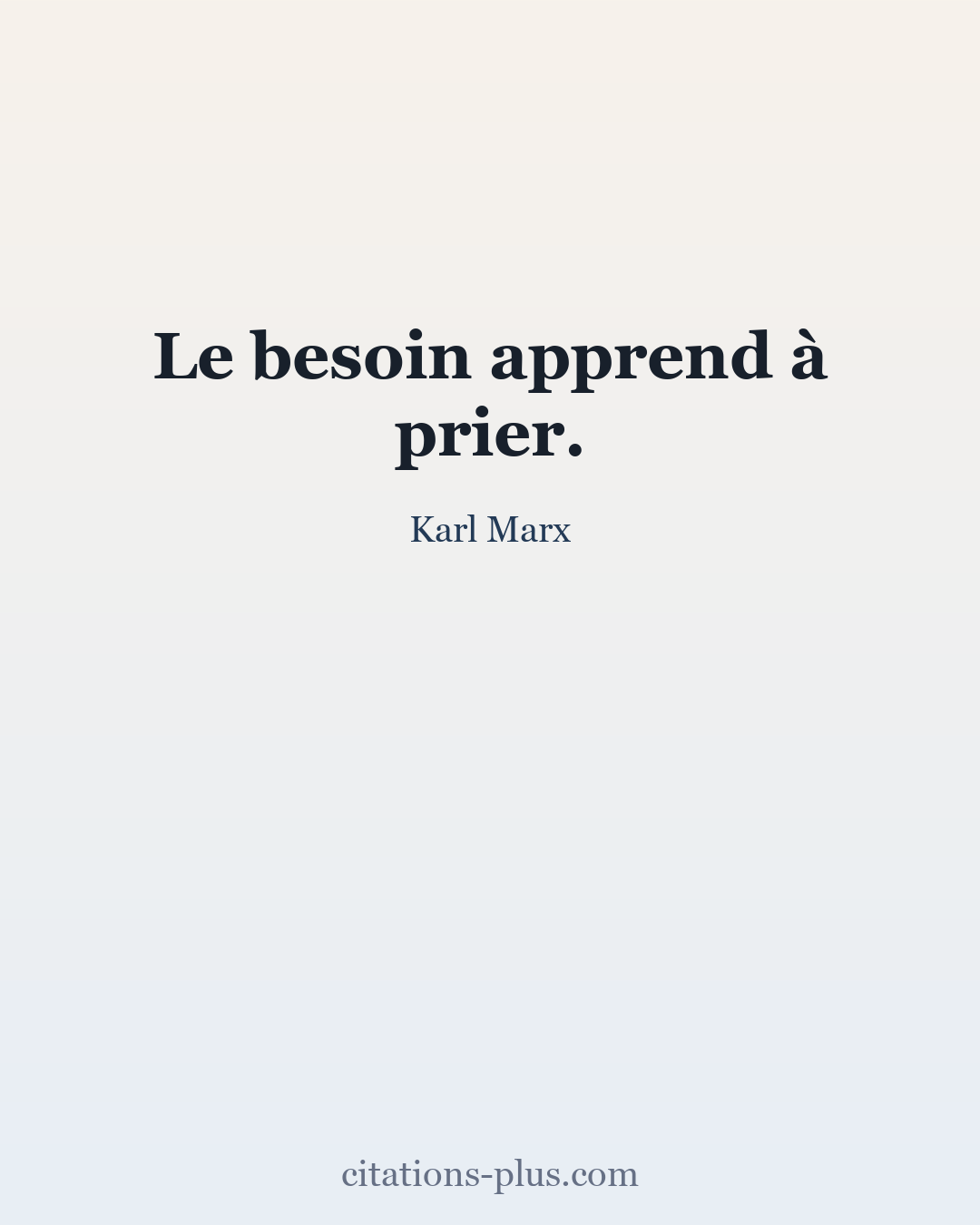 Carte Premium clair — Karl Marx