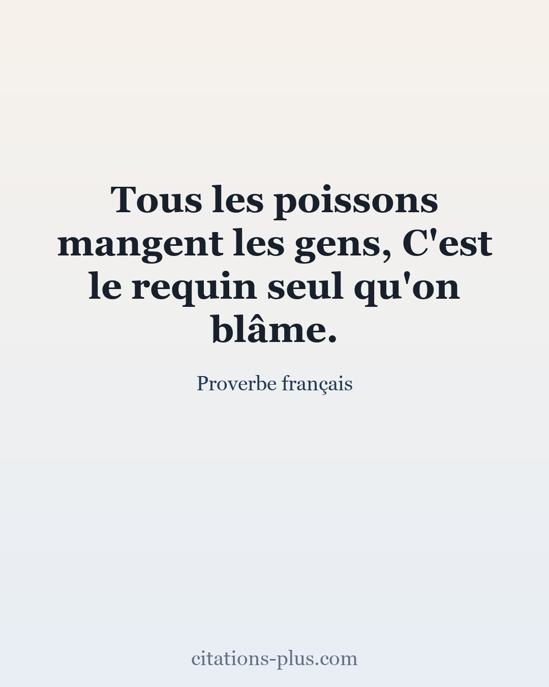 Carte Premium clair — Proverbe français