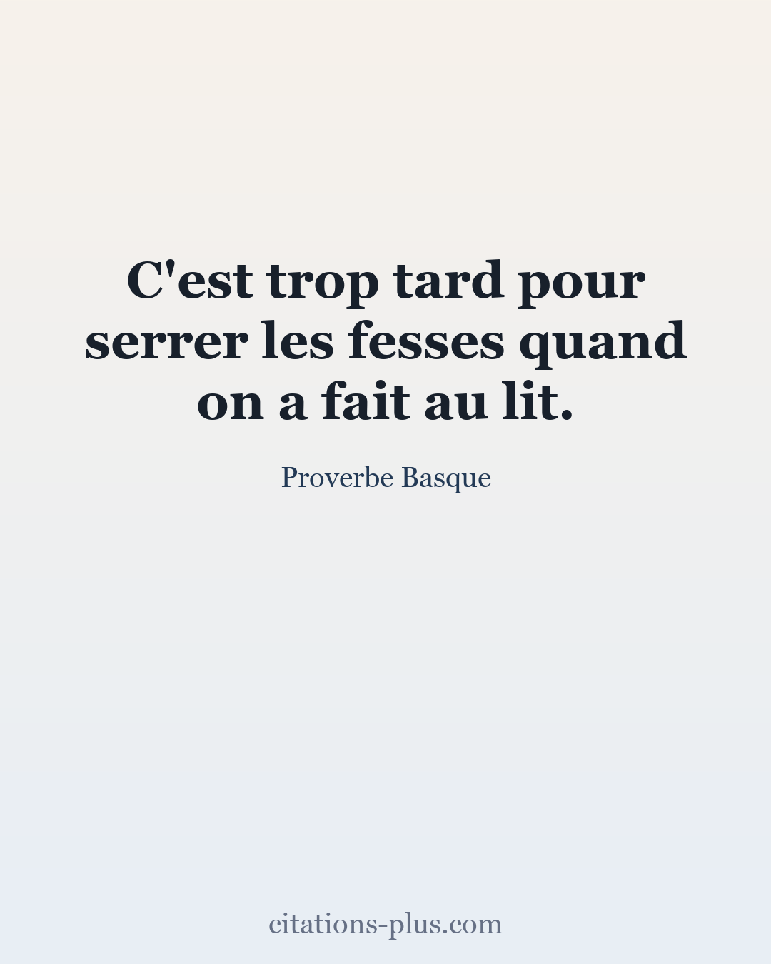 Carte Premium clair — Proverbe Basque