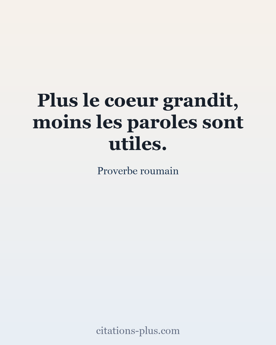 Carte Premium clair — Proverbe roumain