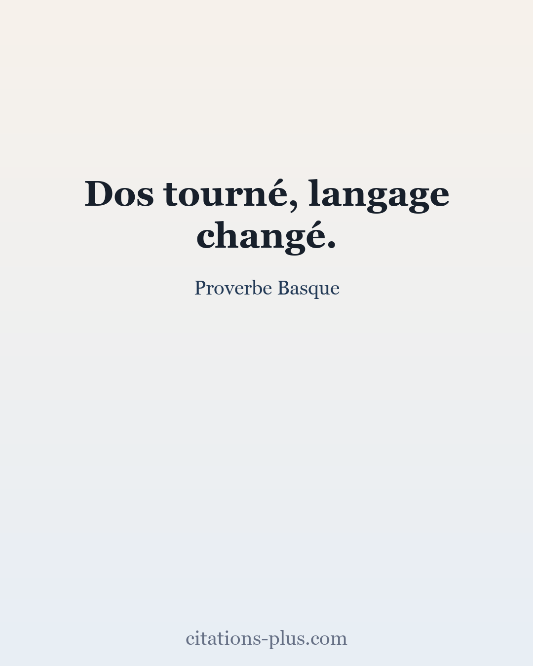 Carte Premium clair — Proverbe Basque
