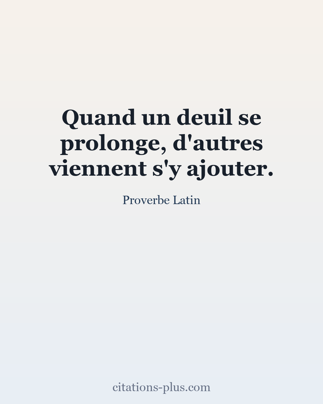 Carte Premium clair — Proverbe Latin