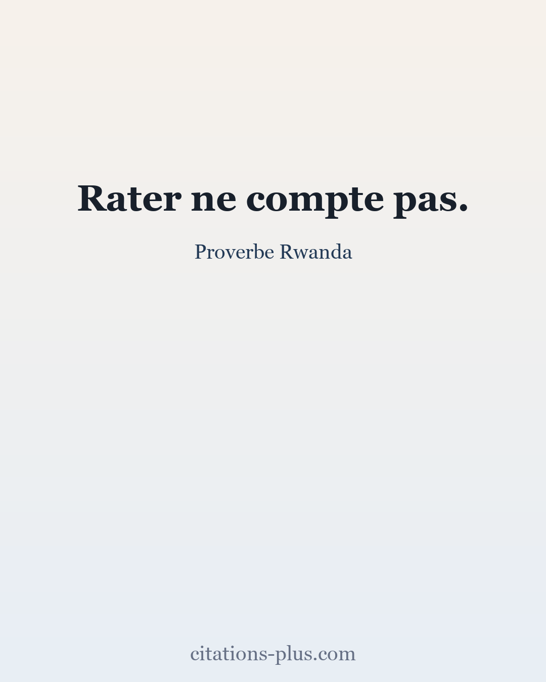 Carte Premium clair — Proverbe Rwanda