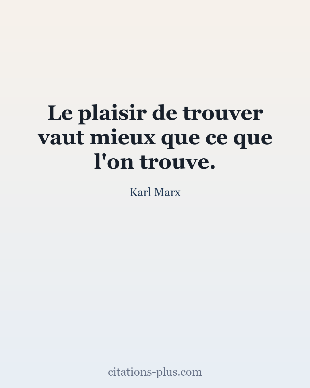 Carte Premium clair — Karl Marx
