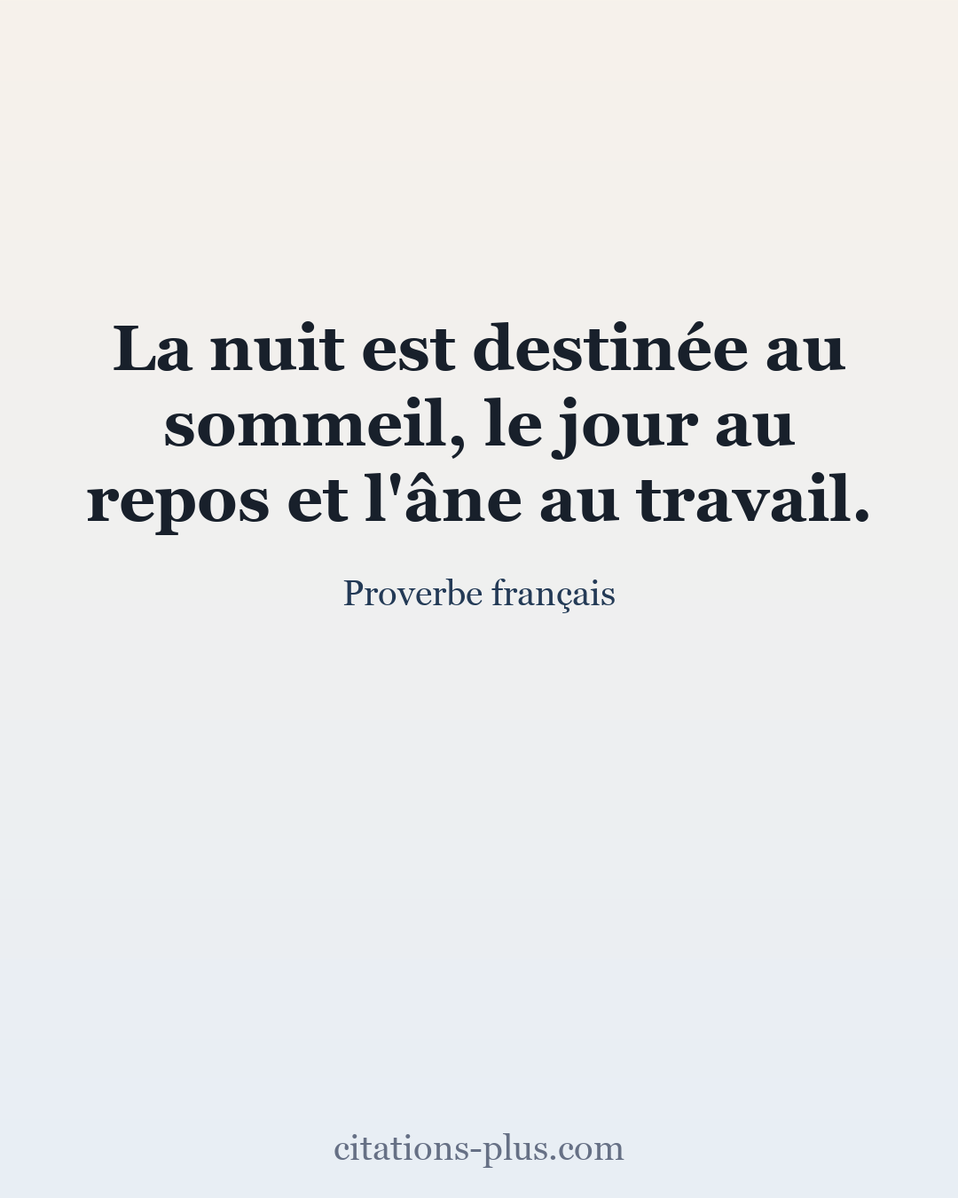 Carte Premium clair — Proverbe français