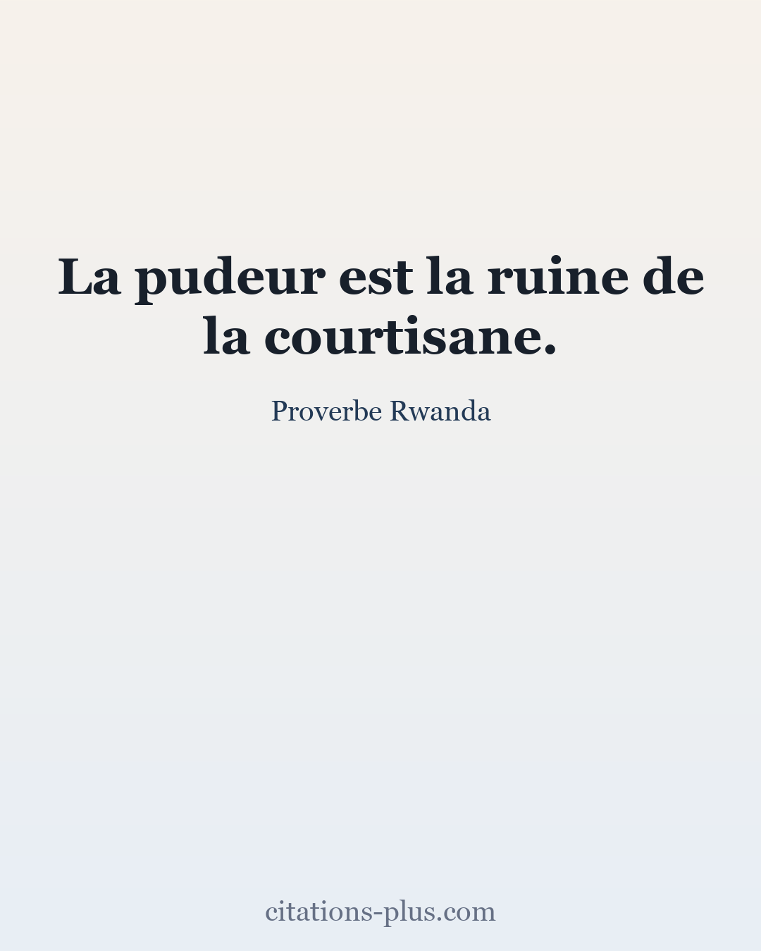 Carte Premium clair — Proverbe Rwanda
