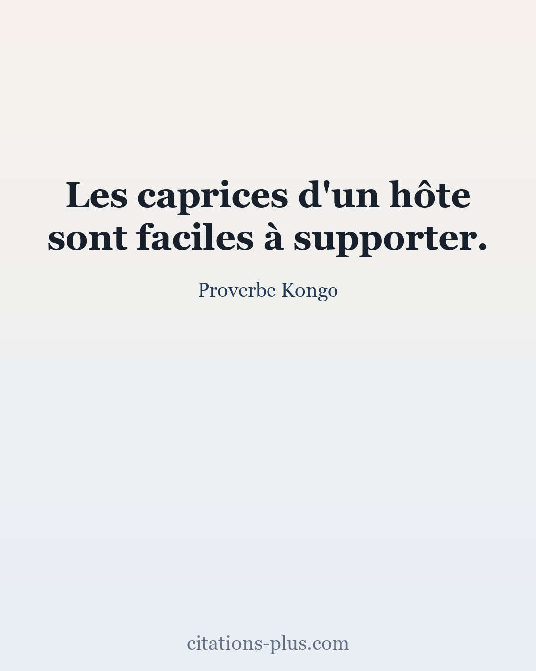 Carte Premium clair — Proverbe Kongo