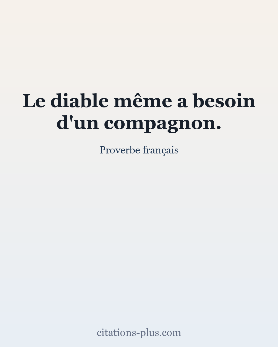Carte Premium clair — Proverbe français